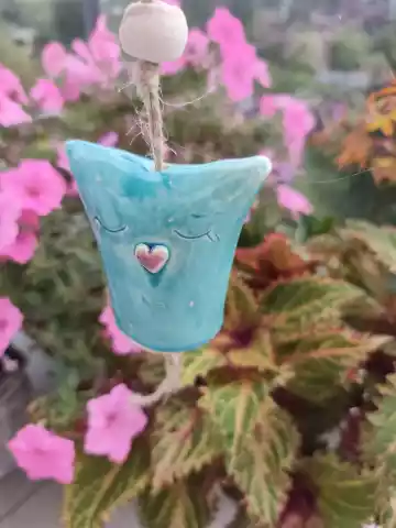 Dzwonek ceramiczny kotek