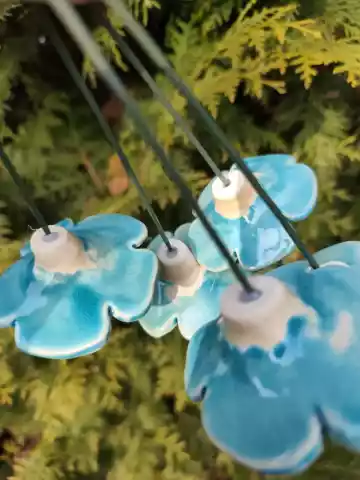 kwiaty ceramiczne 4 szt