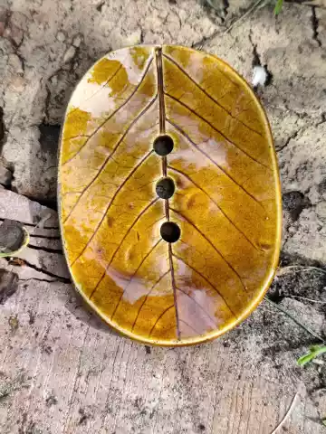 mydelniczka ceramiczna liść