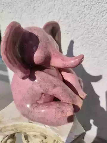 słoń ceramiczny figurka na biżuterię