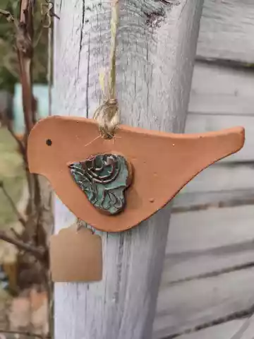 ptaszek ceramiczny zawieszka