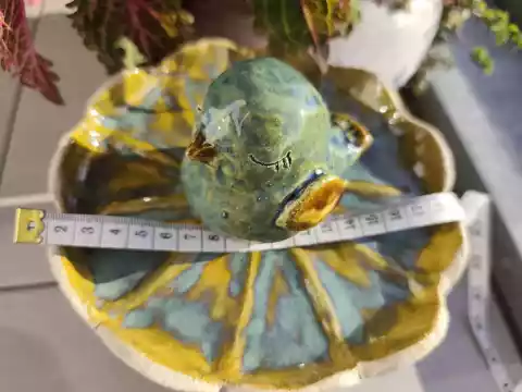 Poidło ceramiczne z wróblem