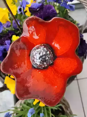 kwiat ceramiczny poidło