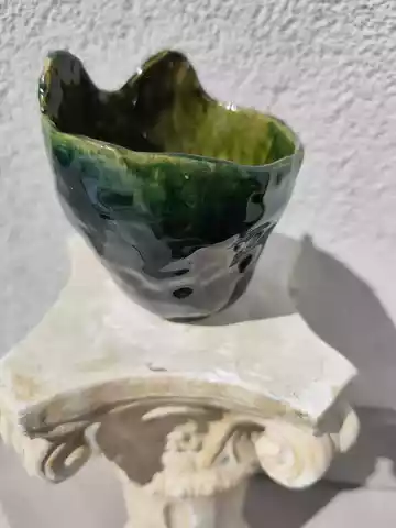 doniczka osłonka ceramiczna kot