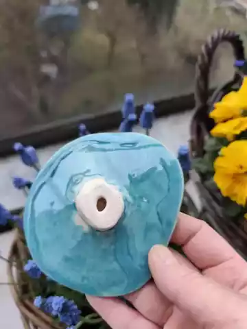 kwiaty ceramiczne na kijku