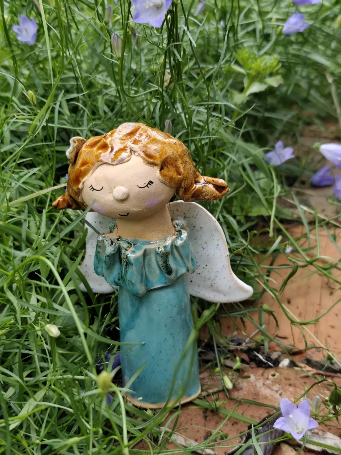anioł ceramiczny