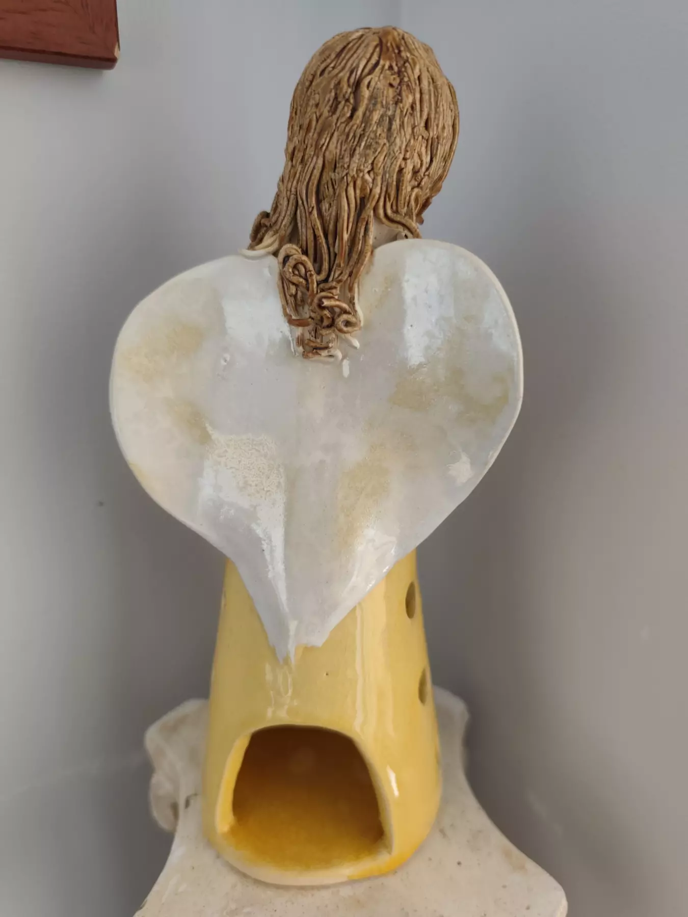 anioł ceramiczny lampion