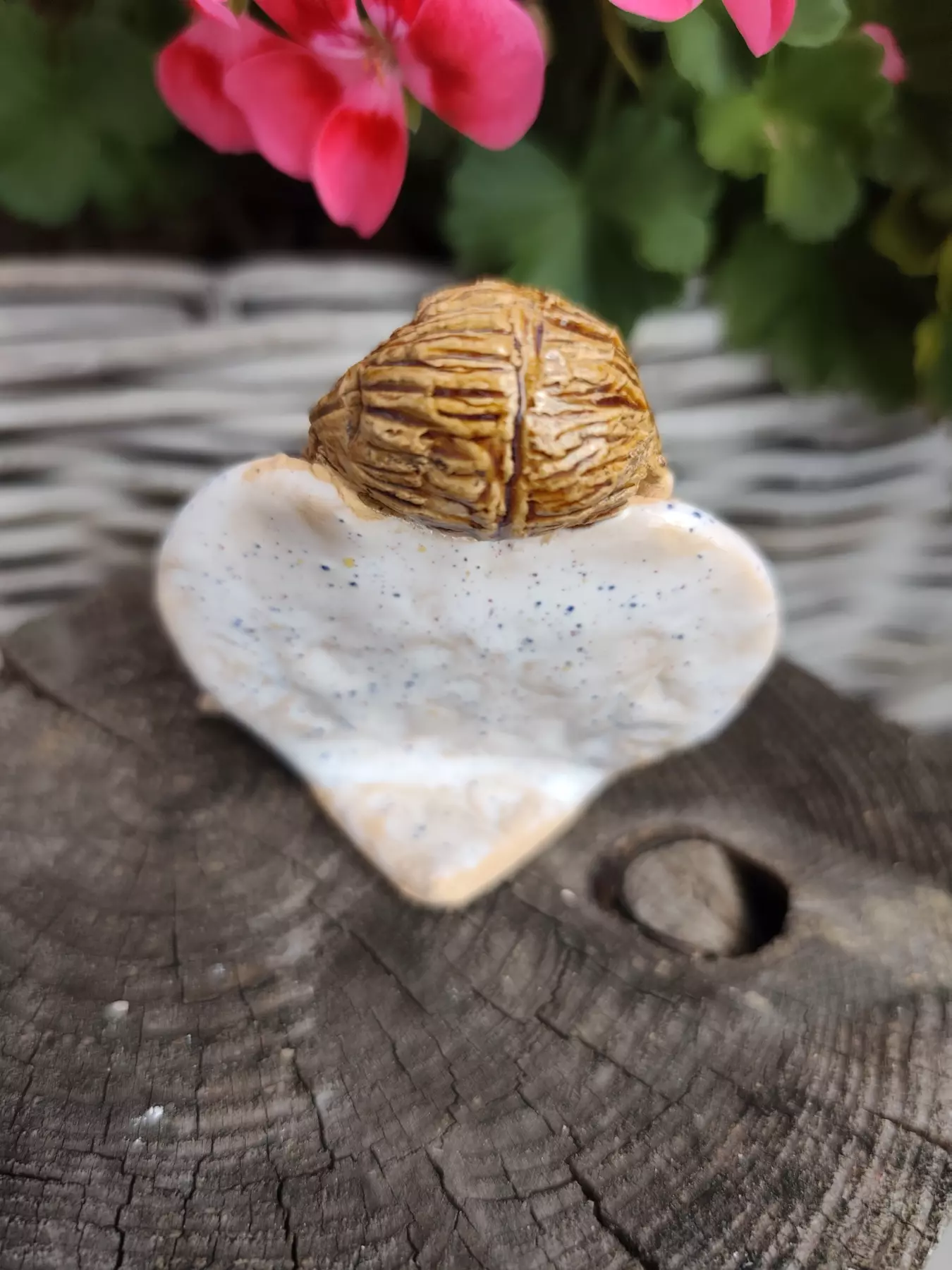 Anioł ceramiczny serduszko