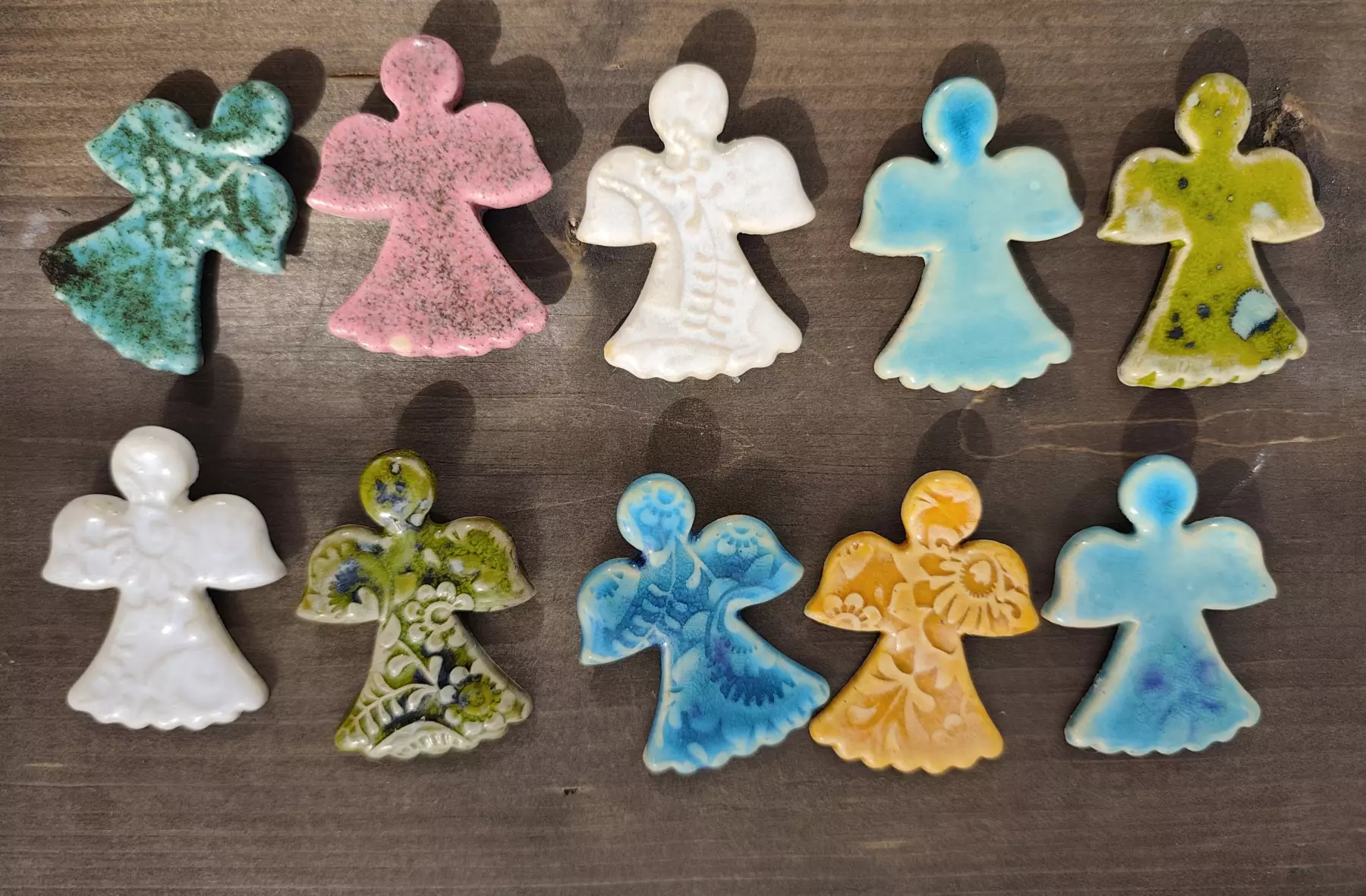 aniołek ceramiczny magnes