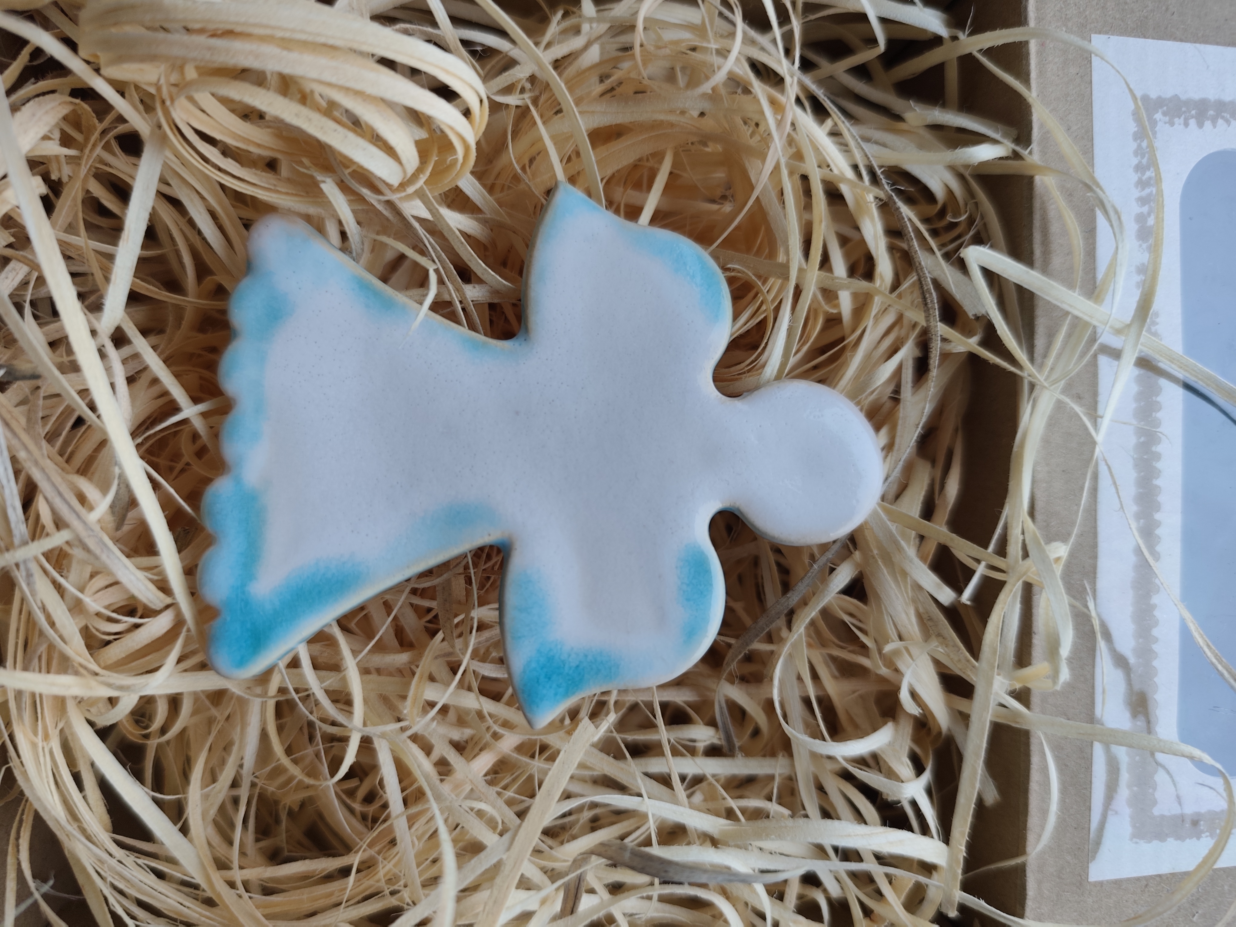 aniołek ceramiczny magnes z13