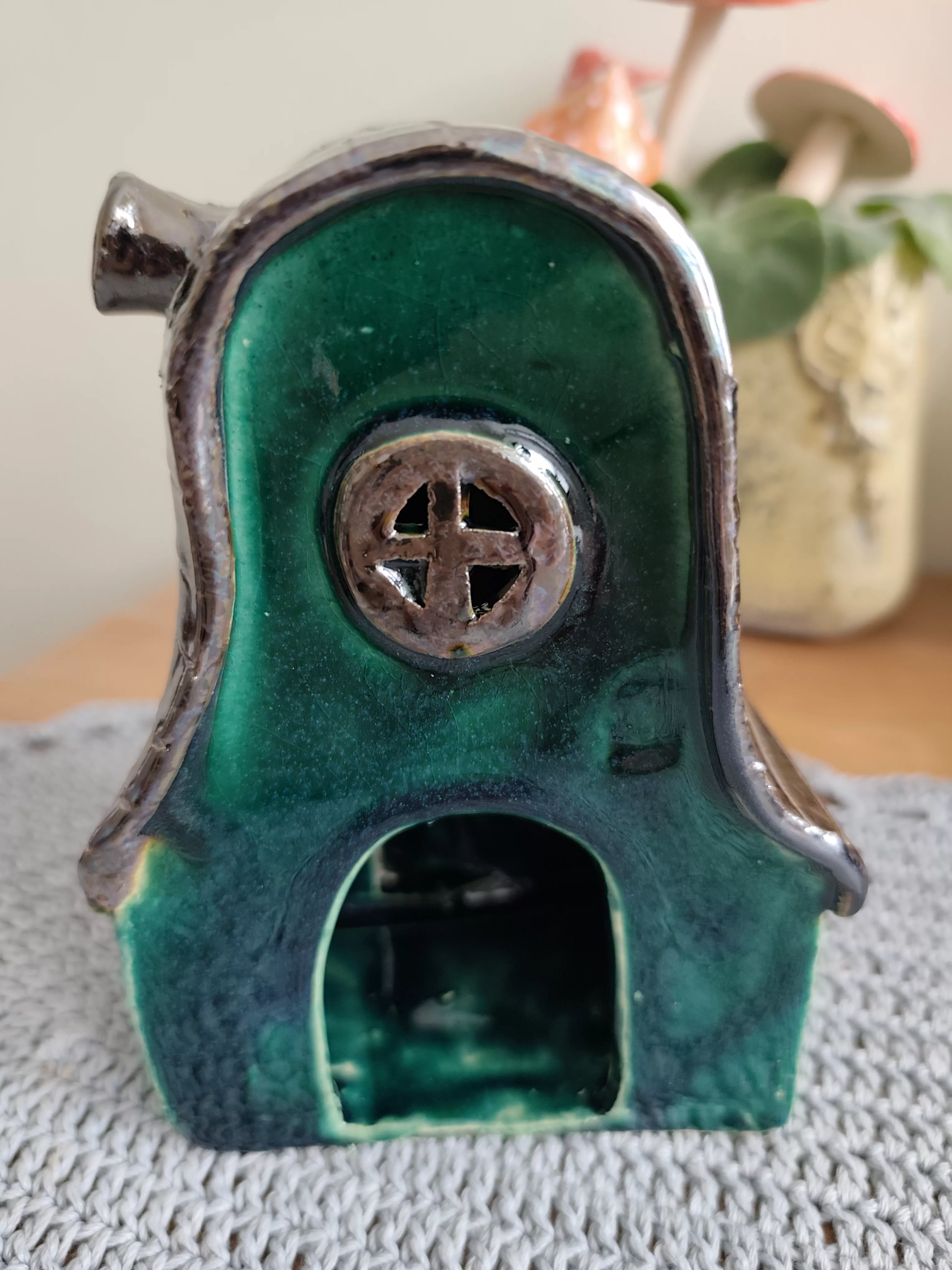 chatka ceramiczna lampion