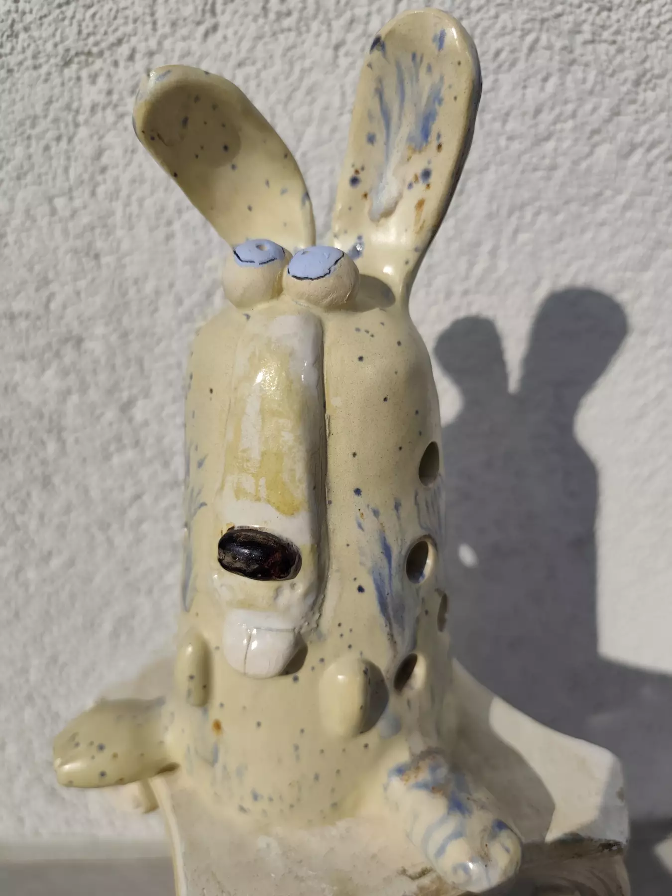 królik ceramiczny lampion