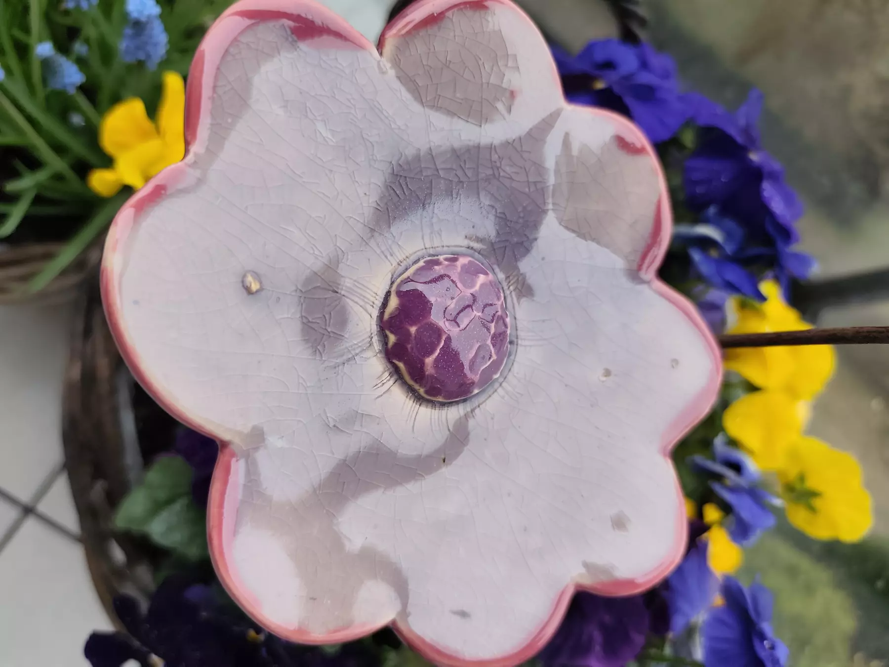 kwiat ceramiczny poidło