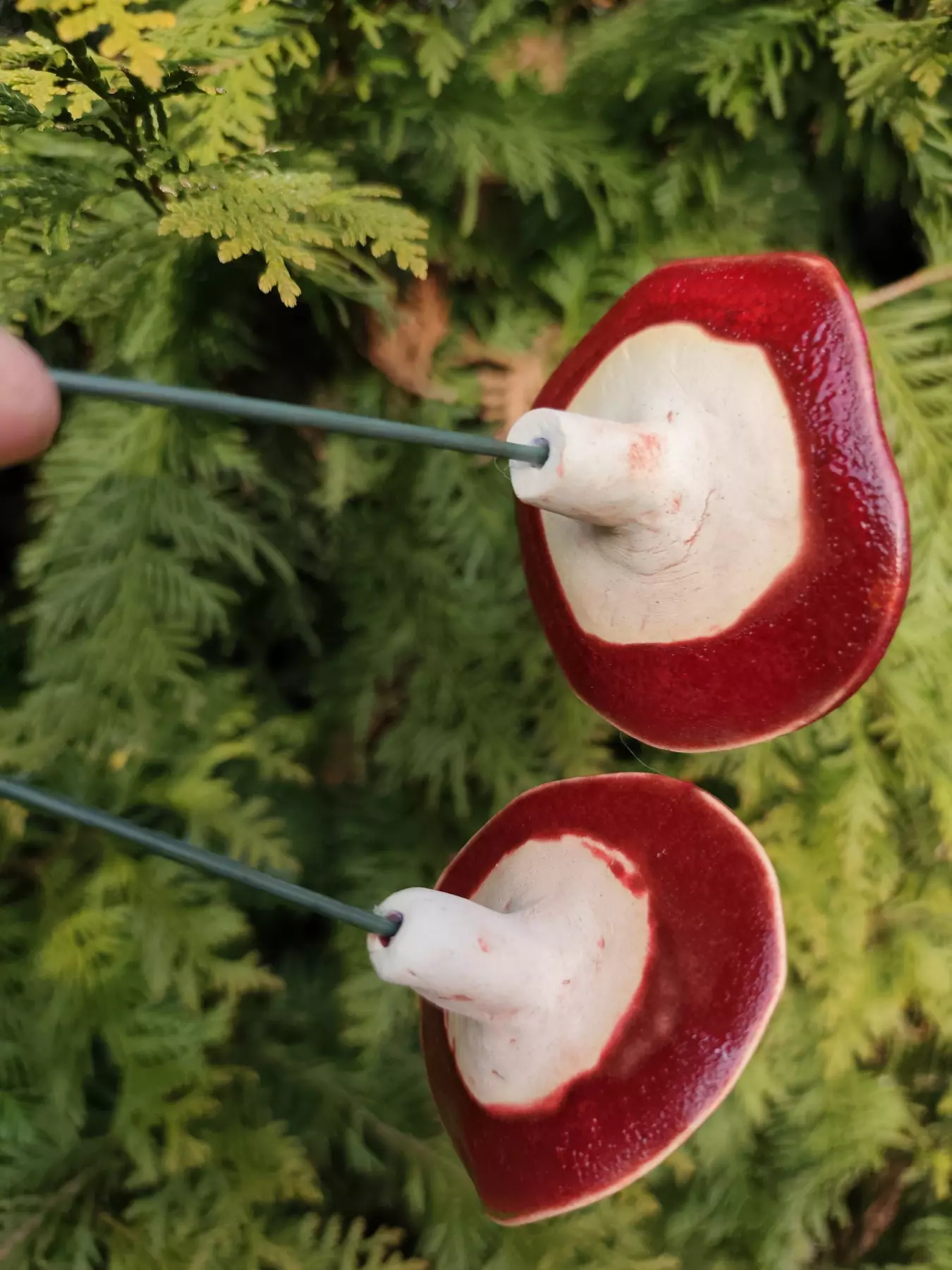 kwiaty ceramiczne 2 szt